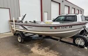 1998 Alumacraft 14'tiller